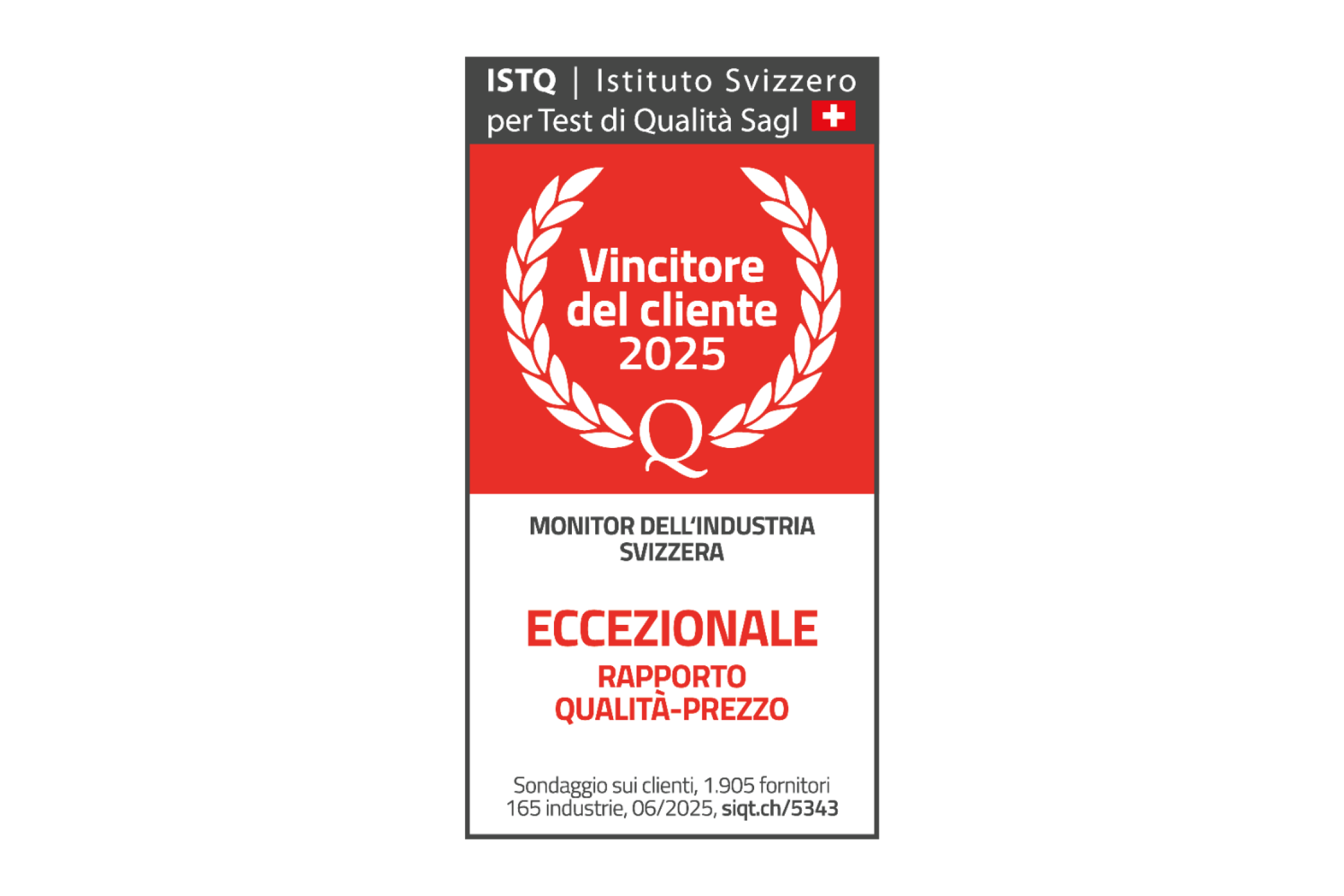 ERV Vincitore del cliente 2025